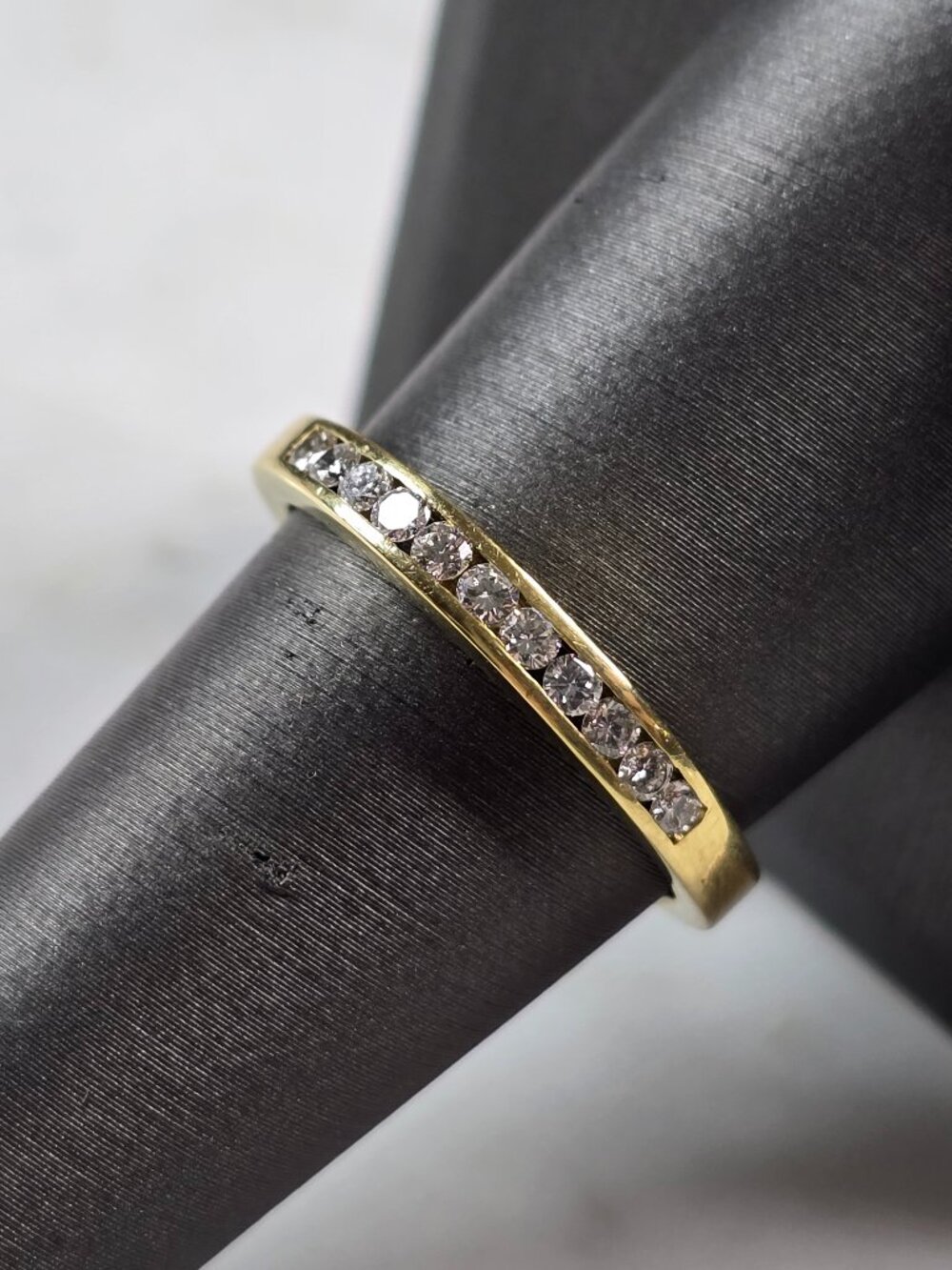 Womens Vintage Estate 18K Yellow Gold Diamond Tiffany & Co Ring, 4.2g E1954